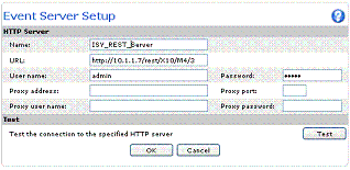HTTP Event Server Setup