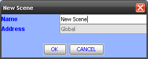 New Scene Window